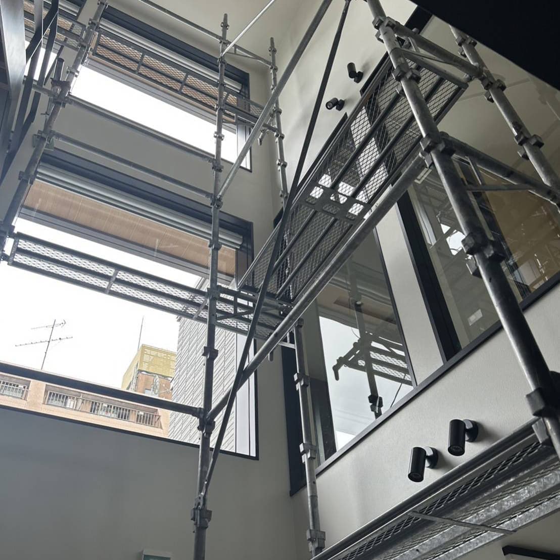 静岡市内部足場