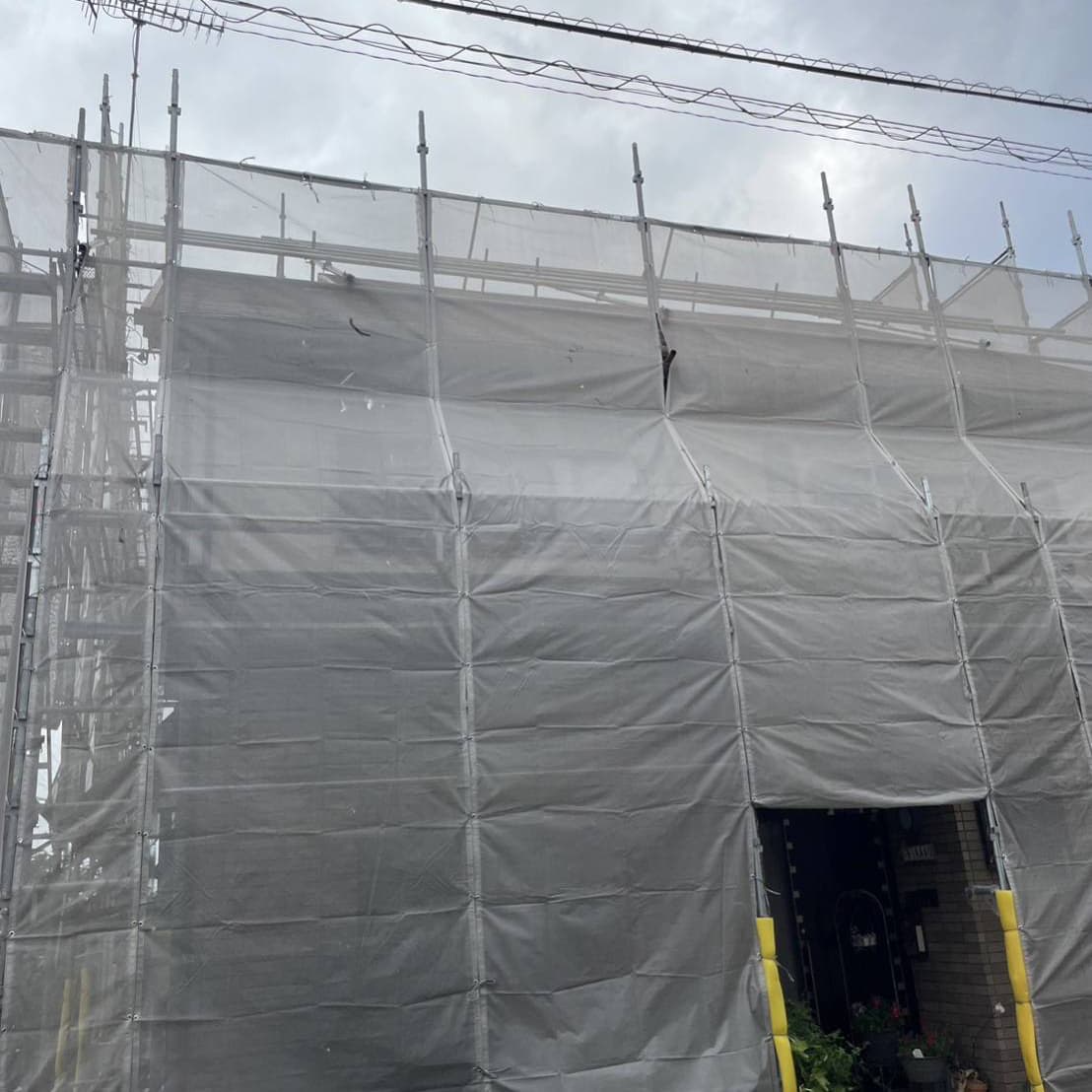 静岡市内部足場