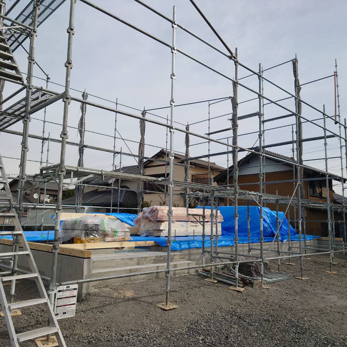 島田市先行足場